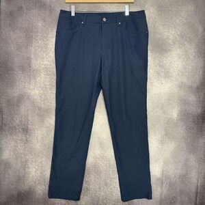 Lululemon Pants Mens 34 Blue ABC Classic Fit Trousers Chino Stretch Athletic